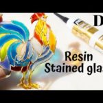 【UVレジン】簡単にステンドグラス風が作れる/How to make a simple stained glass!